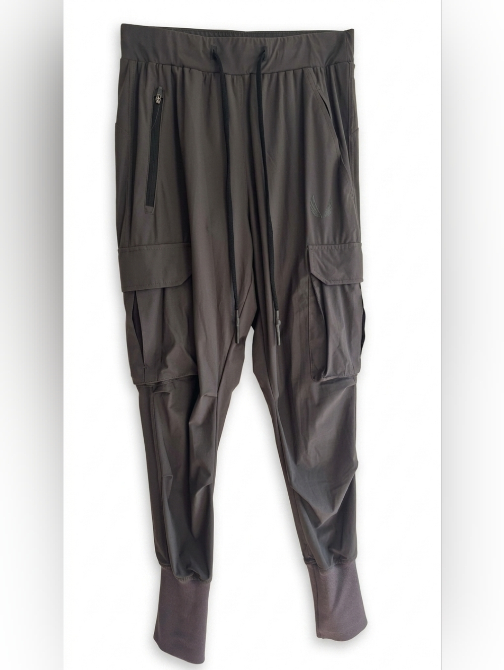 ASRV DSG-0437 Men’s XS Gray Tech Cargo Joggers Tapered Performance Pants - Picture 2 of 9